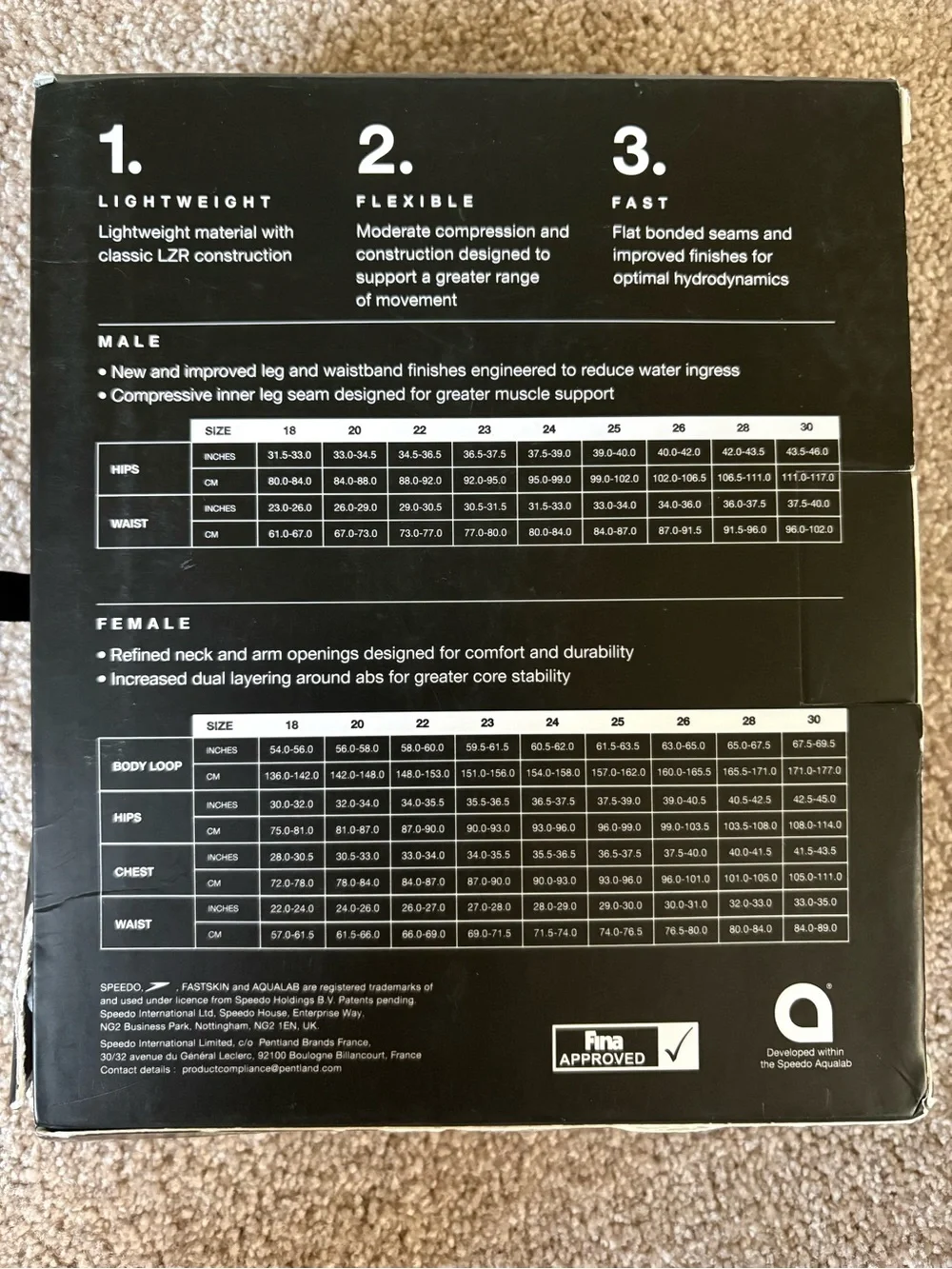 Speedo Fastskin LZR Pure Valor Closedback Kneeskin Size 24 - Picture 6 of 7